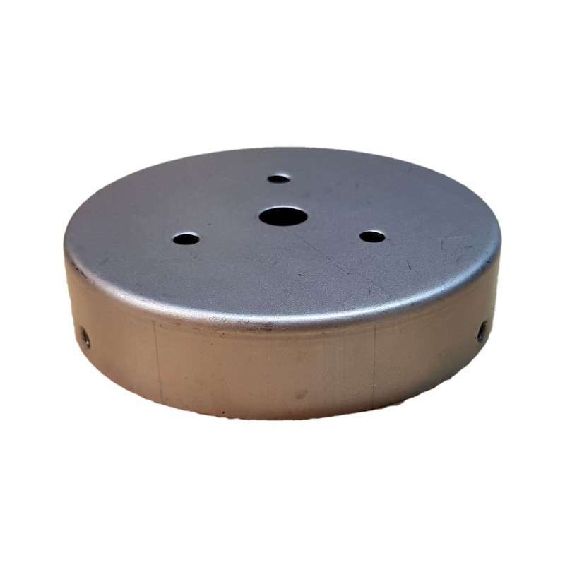 Suportes de balão de ferro bruto 115mm x 18mm com parafusos.