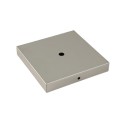 Suporte de ferro quadrado 120mm x 120mm x 20mm e uma saída.