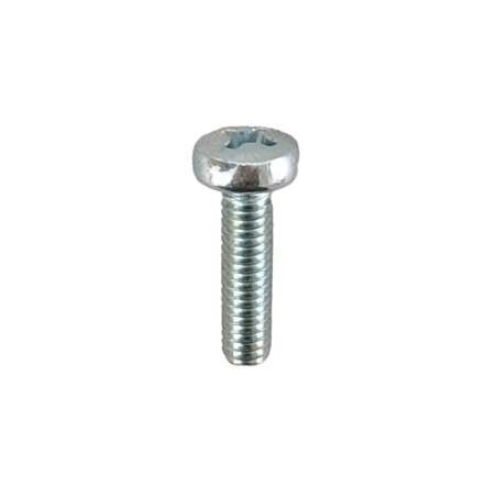 Parafuso para lâmpadas M4 x 15mm cromado com cabeça tipo