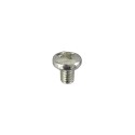 Parafuso para lâmpadas M4 x 5mm cromado com cabeça tipo estrela.