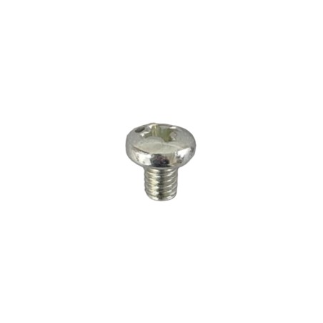 Parafuso para lâmpadas M4 x 5mm cromado com cabeça tipo estrela.