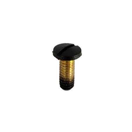 Parafuso para lâmpadas M4 x 12 mm Ø7 mm cabeça tipo ranhura cor preta