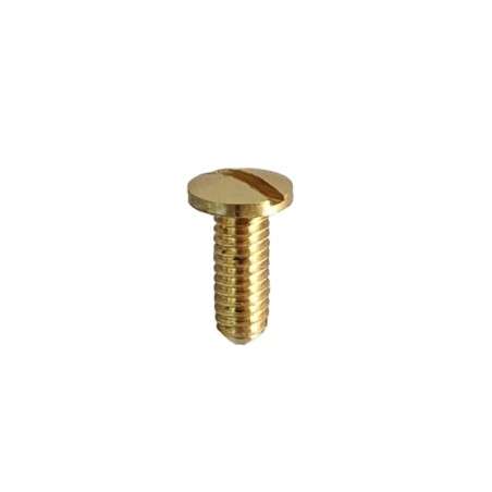 Parafuso de latão para lâmpadas M4 x 12 mm Ø7 mm cabeça tipo fenda