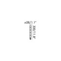 Lâmpada LED tubular E27 6W de cristal âmbar