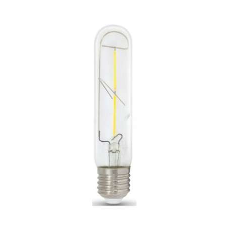 Lâmpada LED tubular E27 6W de cristal âmbar