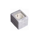 Tomada estanque tipo Schuko para superfície IP55