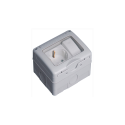 Tomada estanque IP55 tipo schuko com interruptor