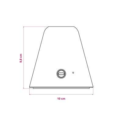 Base de lâmpada cônica recarregável sem fios e para lâmpada