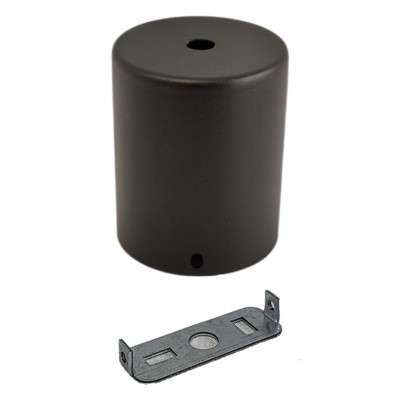Suporte de teto cilíndrico com 62,5 mm de diâmetro x 76 mm e uma saída.