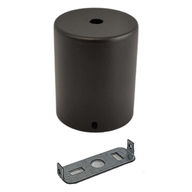 Suporte de teto cilíndrico com 62,5 mm de diâmetro x 76 mm e uma saída.
