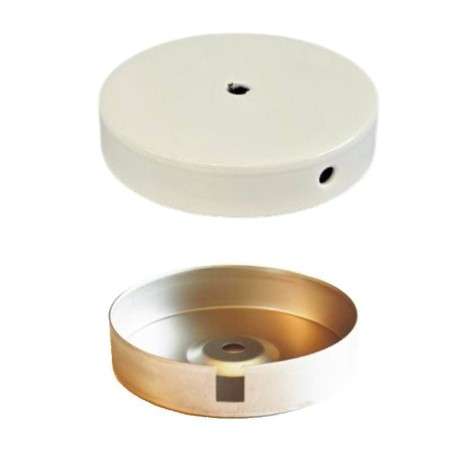 Base de metal com 120 mm de diâmetro x 24 mm de altura.
