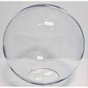Globo de policarbonato transparente sem pescoço vários diâmetros