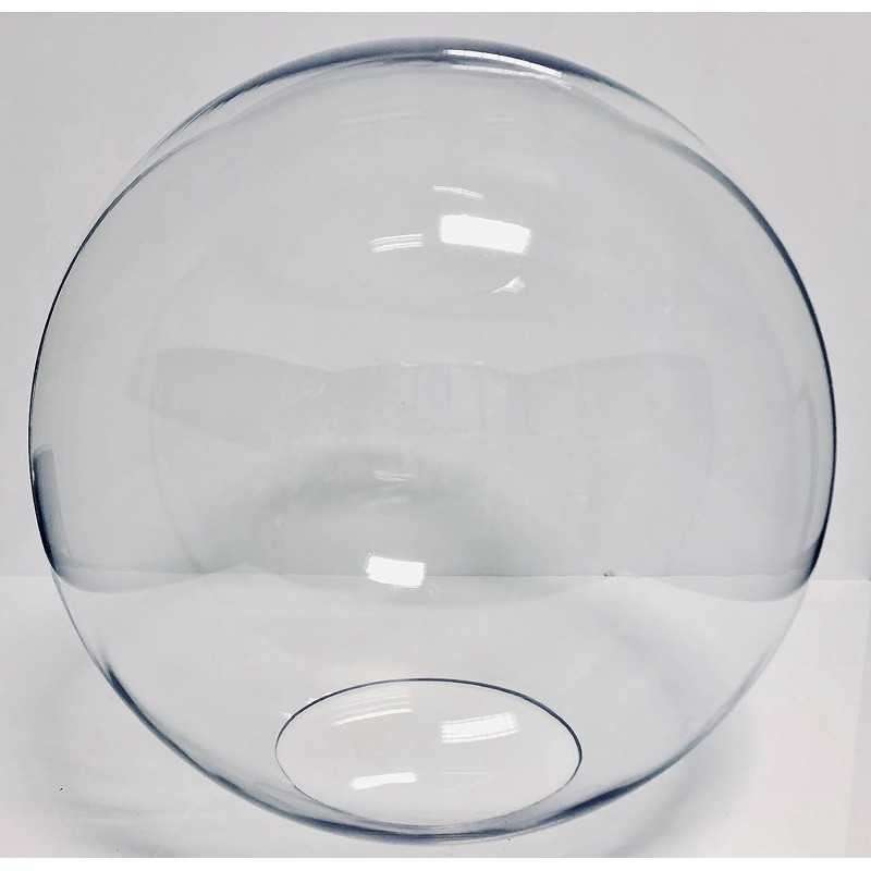 Globo de policarbonato transparente sem pescoço vários diâmetros