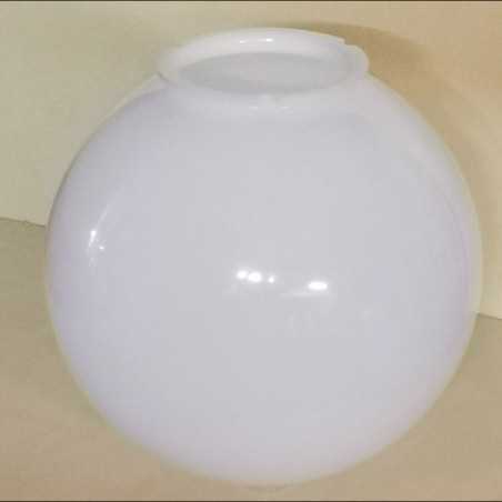 Globo de policarbonato branco com pescoço baioneta vários diâmetros