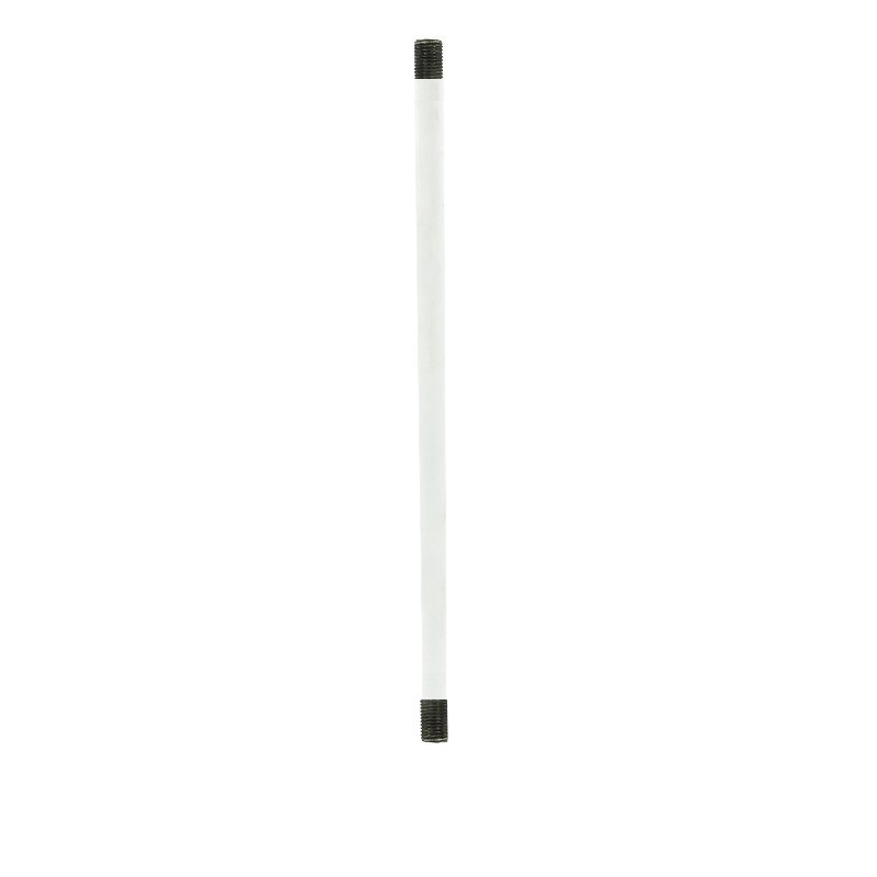 Tubo branco M10x1 10 mm para candeeiros | Acessórios Candeeiros
