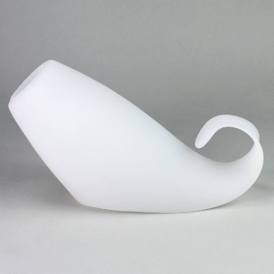 Tulipa curva opal 180 mm Ø30 mate retro | AcessoriosCandeeiros.pt