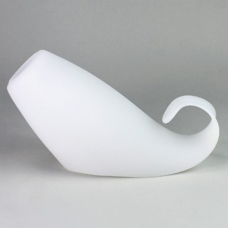 Tulipa curva opal 180 mm Ø30 mate retro | AcessoriosCandeeiros.pt