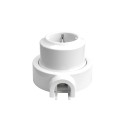 Kit ficha Schuko porcelana para tubo 20 mm | AcessoriosCandeeiros