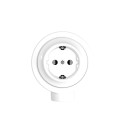 Kit ficha Schuko porcelana para tubo 20 mm | AcessoriosCandeeiros