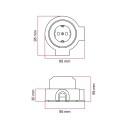 Kit ficha Schuko porcelana para tubo 20 mm | AcessoriosCandeeiros
