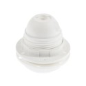 Casquilho termoplástico E27 branco com anilhas