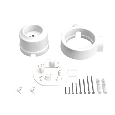 Kit tomada francesa porcelana para tubo 20 mm | Acessórios Candeeiros