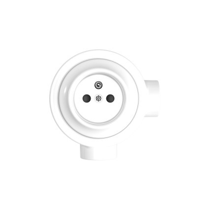Kit tomada francesa porcelana para tubo 20 mm | Acessórios Candeeiros