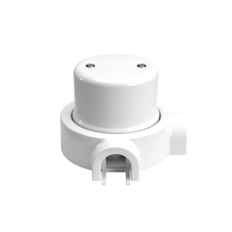 Caixa cega de conexões em porcelana para tubo de 20 mm | Acessórios Candeeiros