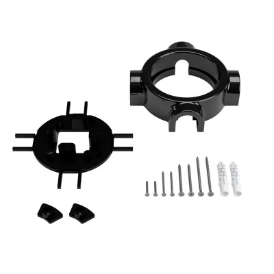 Base de porcelana com 4 saídas para tubo de 20 mm | AcessoriosCandeeiros