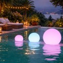 Lâmpada esférica LED RGB exterior solar e recarregável | Fábrica Tu Lámpara