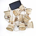 Guirlanda 10 luzes LED IP44 carga solar e bateria | AcessoriosCandeeiros.pt