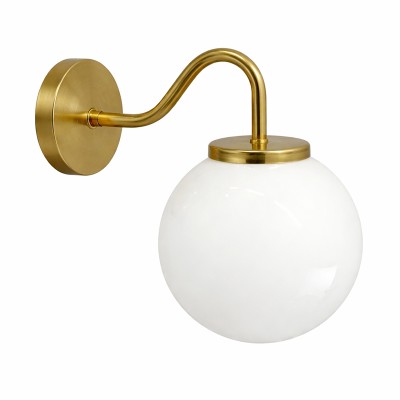 KIT NORD - Aplique de parede retro de latão com globo de