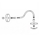 KIT NORD - Aplique de parede retro de latão com globo de