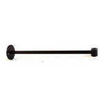 Braço de metal preto de 300mm com extremidade de 2 saídas M10/100