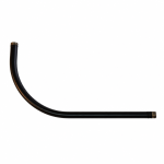 Braço de metal preto 200mm x 120mm M10/100