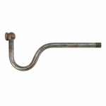 Braço de ferro em forma de gancho 210mm x 80mm M10/100