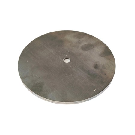 Base ultrafina de Ø160mm x 6mm de altura com furo central