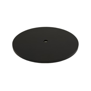 Base ultrafina de Ø160mm x 6mm de altura com furo central