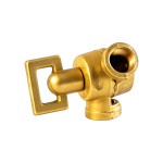 Rótula de latão Ø 16 x 6mm M10/100 com borboleta quadrada