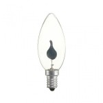 Lâmpada flamejante efeito vela E14 1W