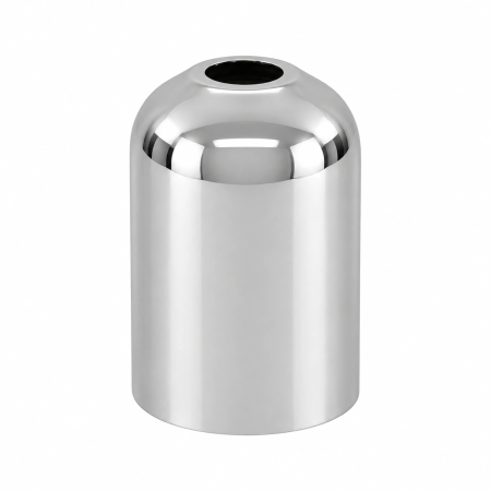 Cubreportorres curto E14 e G9 acabamento cromado Ø33 × 43,5 mm