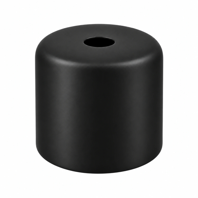 Cubrepêndulo E27 curto Ø42 × 37 mm em três acabamentos