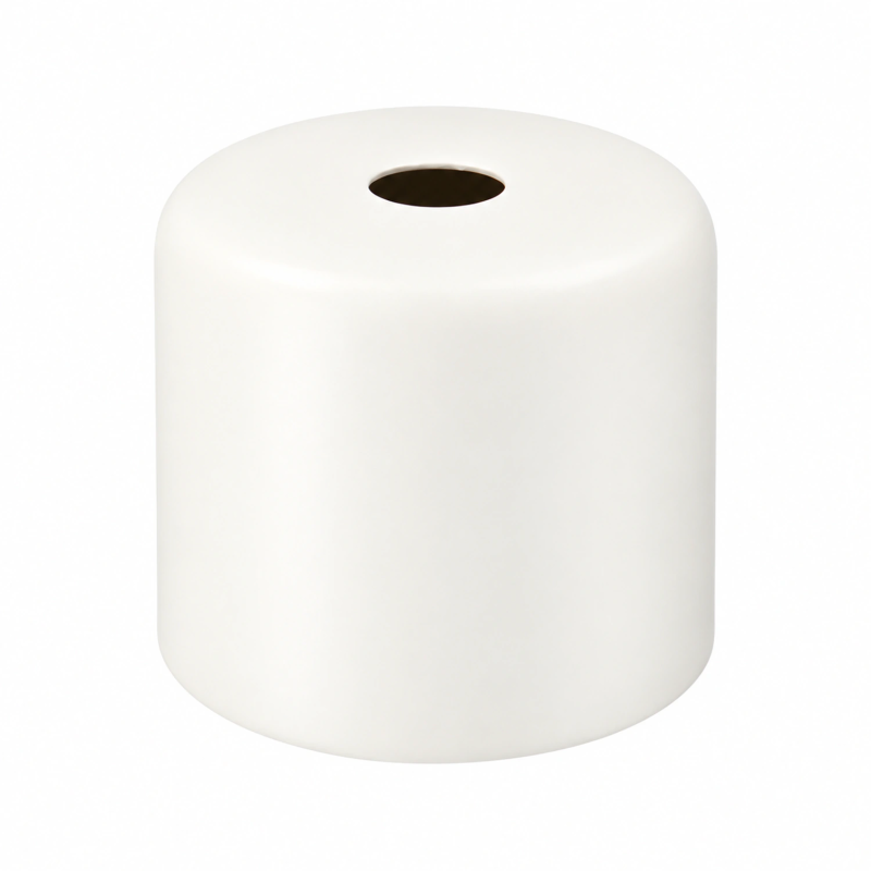 Cubrepêndulo E27 curto Ø42 × 37 mm em três acabamentos