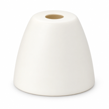 Abajur E27 cônico branco sujo Ø44 × 40 mm