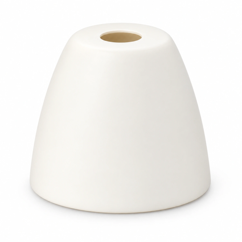 Abajur E27 cônico branco sujo Ø44 × 40 mm
