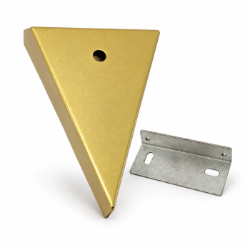 Suporte triangular para teto e parede 100 × 150 × 20 mm com suporte traseiro
