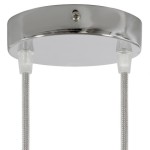 Suporte de metal branco 120mm de diâmetro e duas saídas