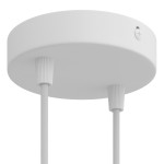 Suporte de metal branco 120mm de diâmetro e duas saídas