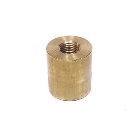 Taco extensor de metal latão com rosca interna de 24mm de altura.