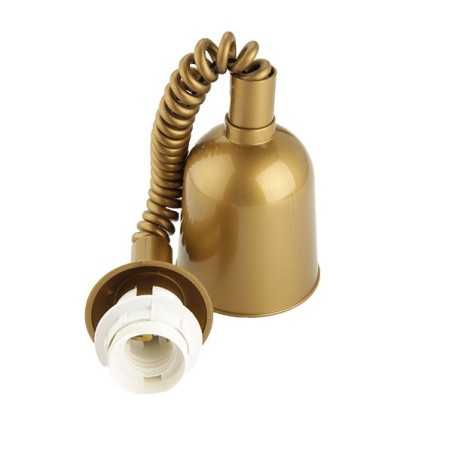 Acessório pendente dourado ajustável para subir e descer.